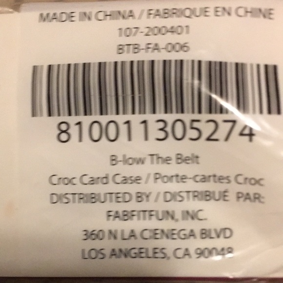 Vegan Croc card Case - Picture 2 of 2